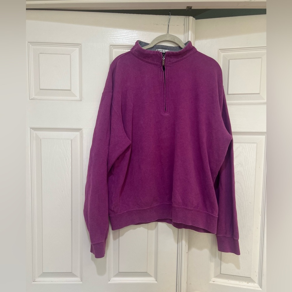 Men's Peter Millar Long Sleeve 1/4 Zip Pullover Jacket‎ Size Large Solid